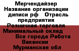 Мерчендайзер › Название организации ­ диписи.рф › Отрасль предприятия ­ Розничная торговля › Минимальный оклад ­ 25 000 - Все города Работа » Вакансии   . Мурманская обл.,Кандалакша г.